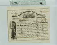 Boston and Providence Railroad - Stock Certificate